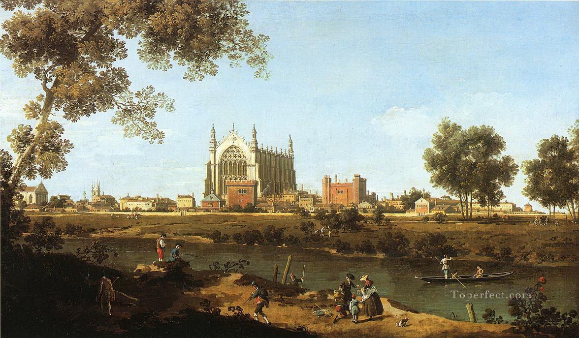 La capilla del Eton College 1747 Canaletto Venecia Pintura al óleo